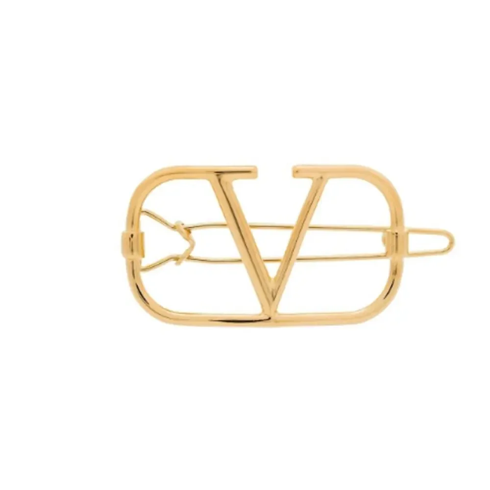 Valentino Garavani Women's Gold VLogo Signature Hair Clip One Size